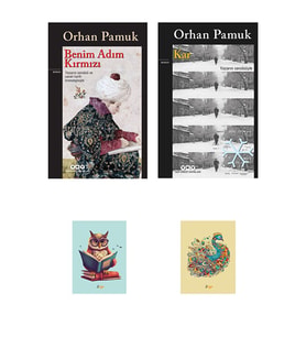 Orhan Pamuk - Benim Adım Kırmızı Romanı - Kar - Not Defterli özel seti (Renksiz)