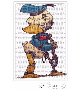 Donald İron Duck Çizgi Film Puzzle 240 Parça Yapboz