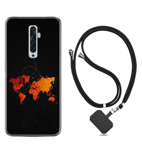 Oppo Reno 2Z 4 Lite 4 Pro 5 6 7 A31 Kılıf Boyun Askılı Silikon İz Bırakan Uçak 1778