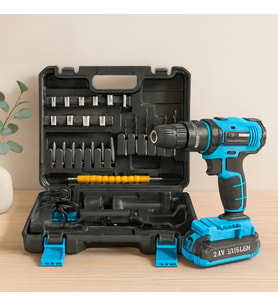 Şarjlı Matkap Seti 24W 1350 RPM Çantalı