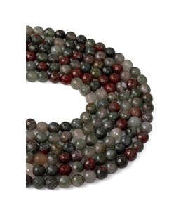 6 MM Faset Kesim Kan Taşı Dizi (Karışık)