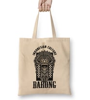 Bali Barong Indonesian Heritage Denpasar Kuta Beach Bez Çanta Uzun Saplı