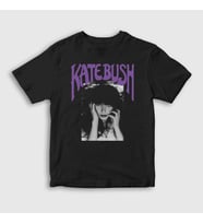 Presmono Unisex Çocuk Beyaz Poster Kate Bush T-Shirt 523881tt (Siyah)