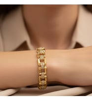 STİL İNCİSİ/ XUPING JEWELRY LİA ZİRKON TAŞLI BİLEKLİK (Altın)
