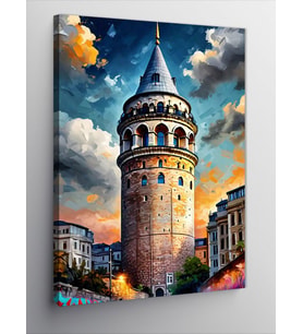 Kanvas Tablo Galata Kulesi İstanbul
