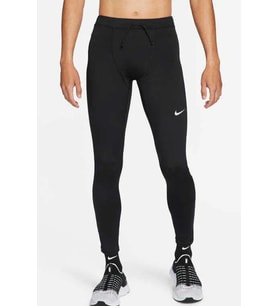 Nike Power Dri-fit Challenger Reflektörlü Tam Buhar Bariyeri Cepli Siyah Erkek Tayt