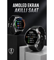 Akıllı Saat Bluetooth Bağlantılı Amoled Ekran Uyku Ve Sağlık Takibi