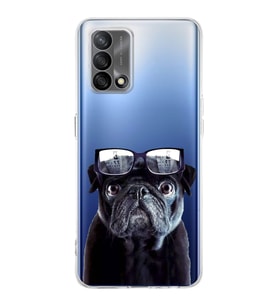 PrintiFy Oppo A74  ile Uyumlu 1mm Slim Fit Köpek 3 050f Baskılı Şeffaf  Kılıf