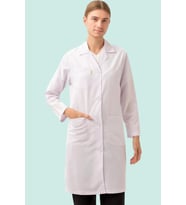 Tıp Önlüğü Kadın Laboratuvar Üniforması Cordata Doktor Hemşire Şık Konforlu (Beyaz)