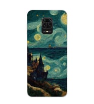 Xiaomi Redmi Note 9S - Redmi Note 9 PRO Uyumlu Van Gogh Tasarımlı Şeffaf Telefon Kılıfı