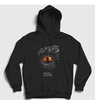 Presmono Unisex Siyah Eye Targaryen House Of The Dragon Kapüşonlu Sweatshirt 344247tt