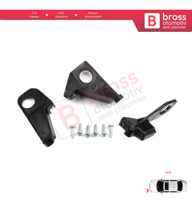 VW Golf MK6 5K 2008-2013 Convertible 517 2011-2016 5K0998225 İçin Sol Ön Far Ayak Tamir Seti