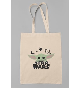 Star Wars Baby Yoda Bez Çanta (Krem)