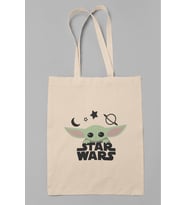 Star Wars Baby Yoda Bez Çanta (Krem)