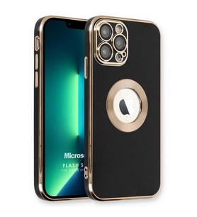 Microsonic Apple iPhone 12 Pro Kılıf Flash Stamp Siyah