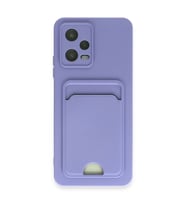 Xiaomi Redmi Note 12 4g Kılıf Kelvin Kartvizitli Silikon - Lila