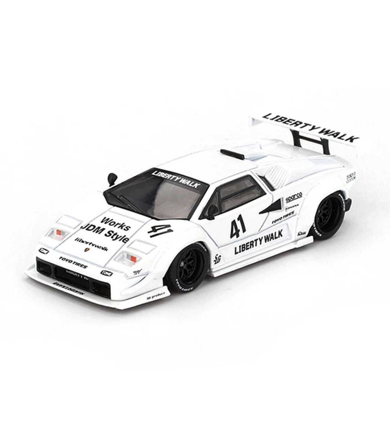ミニカー Lamborghini Countach LP400S Proto type Nessiworld 1/64 Lamborghini Countach LB-WORKS White 2024 Tokyo