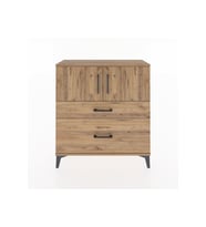 Arges Şifonyer 2 Raflı 2 Çekmeceli 2 Kapaklı 88x30x96 Çam-Çam
