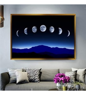 Altın Çerçeveli dekoratif tablo l1487 (Gold)