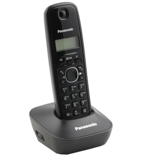 Panasonic KX-TG1611 Siyah Telsiz Dect Telefon 50 Rehber