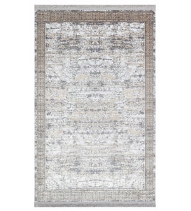 Bespoky Eberndorf Mavi Patchwork Pamuklu El Dokuması Alan Halısı