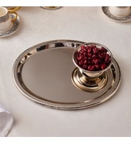 Karaca Home Fiora Kahve İkram ve Sunum Tepsisi Silver