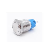 16mm Metal Panel Montaj Düz Kafa Latch Buton NO NC DC 6A 12V AC 3A 250V IP67 Su Geçirmez Düğme Star