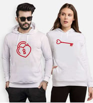 Tshirthane Kalbimin Kilidi Sevgili Kombinleri Kapüşonlu Kombini (Tek Ürün Fiyatıdır.)