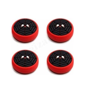 Ps5/Ps4/Ps3 Dualsense Analog Koruyucu Spider Man Desenli (Siyah)