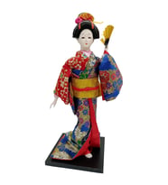 Japon Kimonolu Geyşa Bebek Biblo 30 cm No.17