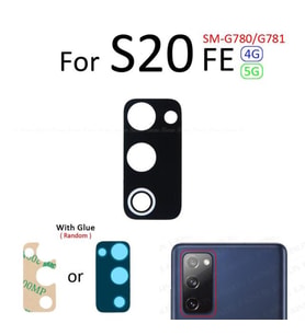Samsung Galaxy S20 FE Arka Kamera Camı Lens Yapışkanlı