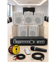 Lastvoice High Voice Paket-2 Bölgeli Anfi ve Duvar Hoparlör Ses Anons Sistemi Seti