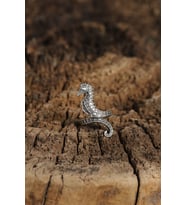 Otantik Deniz Atı Tasarımlı Ayarlamalı Kadın Yüzük (Çok Renkli)