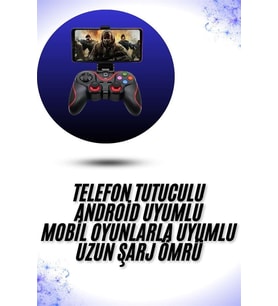 Yeni Nesil X3 Gamepad Android Uyumlu Telefon Tutucu Özellikli Joystick