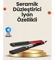 Elektriklenmeyi Azaltan İyonlu Saç Düzleştirici – Titanyum Plaka ve Şık Tasarım