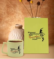 BK Gift Kimseyi Tanımadım Ben Atatürk Temalı Sarı Sert Kapaklı Defter ve Middle Kupa Seti-3, Arkadaşa Hediye, Yeni İş Hediyesi, Doğum Günü Hediyesi