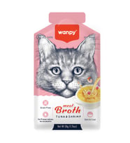 Petlovebutik Kediler için Karidesli Ton Balığı Eti Çorbası 50g