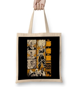 Son Gohan Dragon Ball Z Manga Panel Design Bez Çanta Uzun Saplı