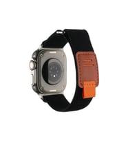 Apple Watch Ultra 49mm Uyumlu Hasır Kordon Zore KRD-106 Strap Kayış (Siyah)