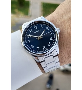 Casio CSISTE133 Kadranı Lacivert Kordonu Gümüş Renk Erkek Kol Saati