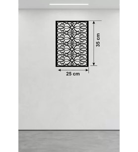 Sarmaşık Yaprak Motifli Ahşap Duvar Tablosu - 25X35 Cm Kesim Dekoratif Pano
