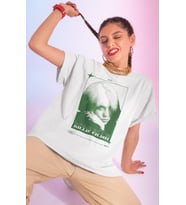 Tasarım Billie Eilish Baskılı Unisex Oversize Şarkıcı Tişört