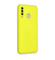 Huawei P30 Lite Kılıf Nano İçi Kadife  - Sarı