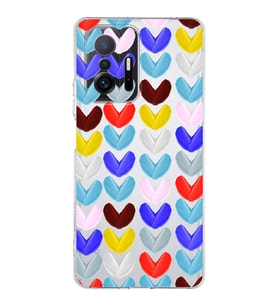 PrintiFy Xiaomi Mi 11T Pro ile Uyumlu Water Color 1  Kamera Korumalı Şeffaf  Kılıf
