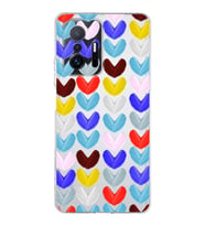 PrintiFy Xiaomi Mi 11T Pro ile Uyumlu Water Color 1  Kamera Korumalı Şeffaf  Kılıf