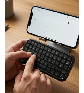 Cep Boyutu Kablosuz Bluetooth Klavye Telefon ve Tablet Uyumlu