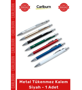 #Kalem Şık Kurumsal Logolu Promosyon Ofis Hediyelik Mat Metal Tükenmez Kalem Siyah 1 Adet
