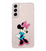 Samsung Galaxy S22 Plus  Kamera Korumalı Kapak Minnie Mouse Tasarımlı  Şeffaf Kılıf