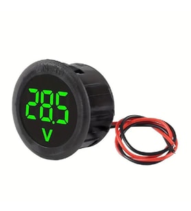 Dijital Voltmetre DC4-100V Yeşil Araç Karavan Motorsiklet Yat Tekne