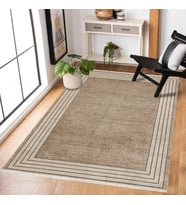 Dijital Baskı Salon Halısı Antrasit Gri Siyah Modern Geometrik Desen Kısa Havlı Model